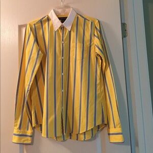 Ralph Lauren Black Label 100% Cotton Button Down Long Sleeve Shirt Like New